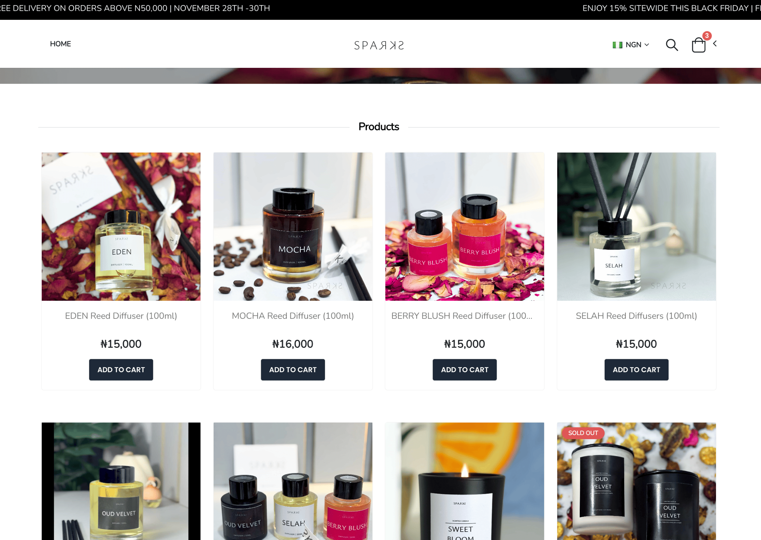 Lotaja storefront screenshot with a product-led shopping interface, category browsing, and customer-facing merchandising.